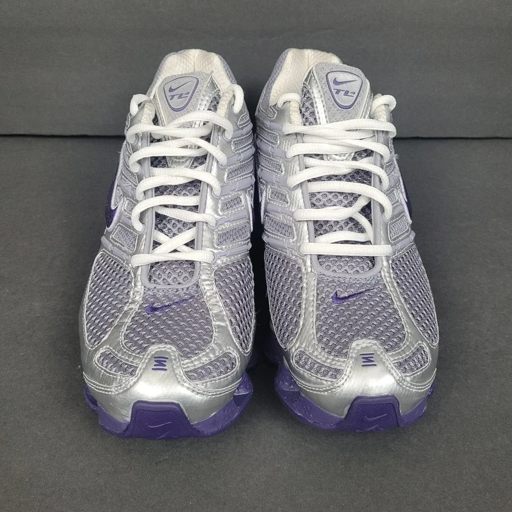 Nike Shox TL Metallic Silver Purple Women's  Running Shoe Sz 8 #314089-051 2006